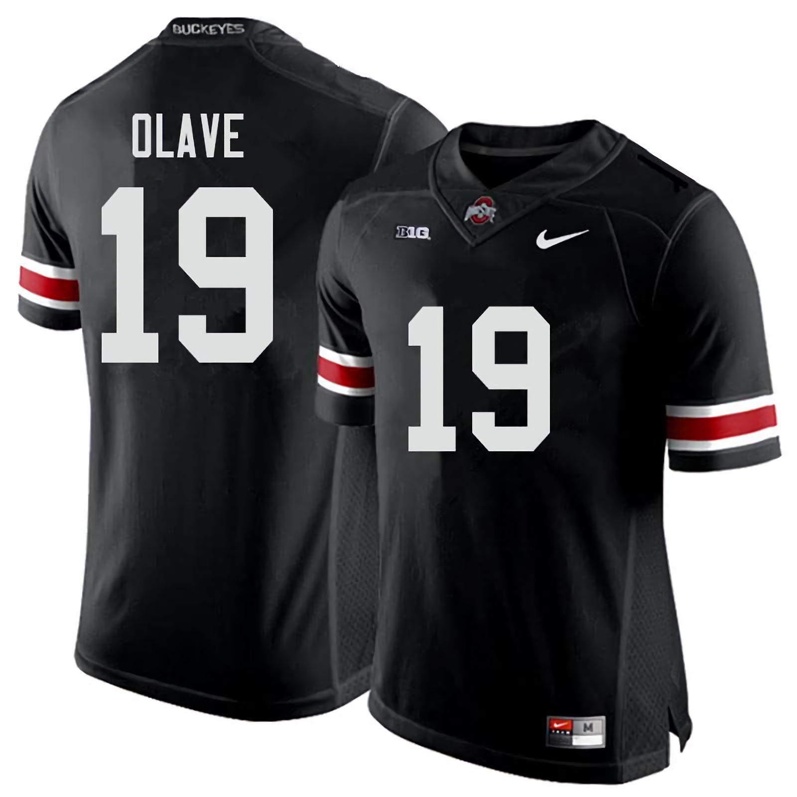 Chris Olave Ohio State Buckeyes Men's NCAA #19 Nike Black College Stitched Football Jersey PUZ0756WI